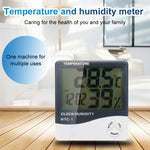 Misuratore digitale di temperatura e umidità LCD da 3,8 pollici con orologio/calendario (HTC-1), HTC-1