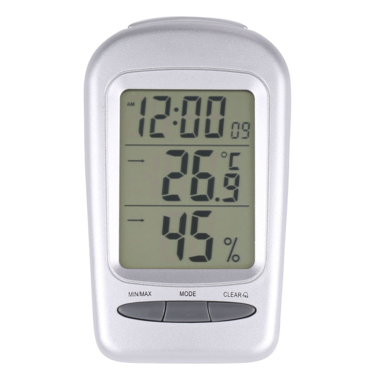 Termometro igrometro da tavolo digitale LCD per interni con data/orologio/avviso congelamento, W240