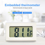 Mini termometro digitale per interni LCD (display Fahrenheit), bianco, (Fahrenheit Display)(White), (Fahrenheit Display)(Black)