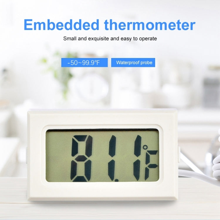 Mini termometro digitale per interni LCD (display Fahrenheit), bianco, (Fahrenheit Display)(White), (Fahrenheit Display)(Black)