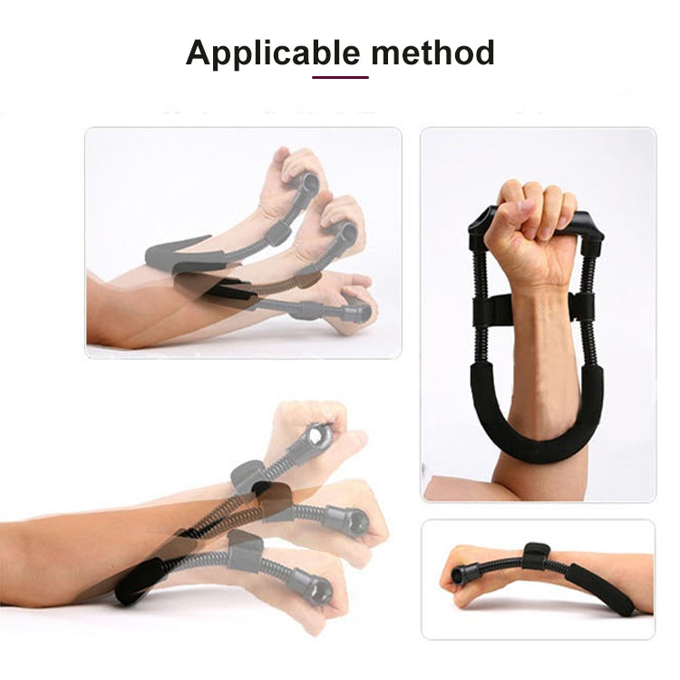 Dispositivi per esercizi di allenamento fitness per la forza del polso della mano in acciaio inossidabile, Stainless Steel Wrist Strength (Black)