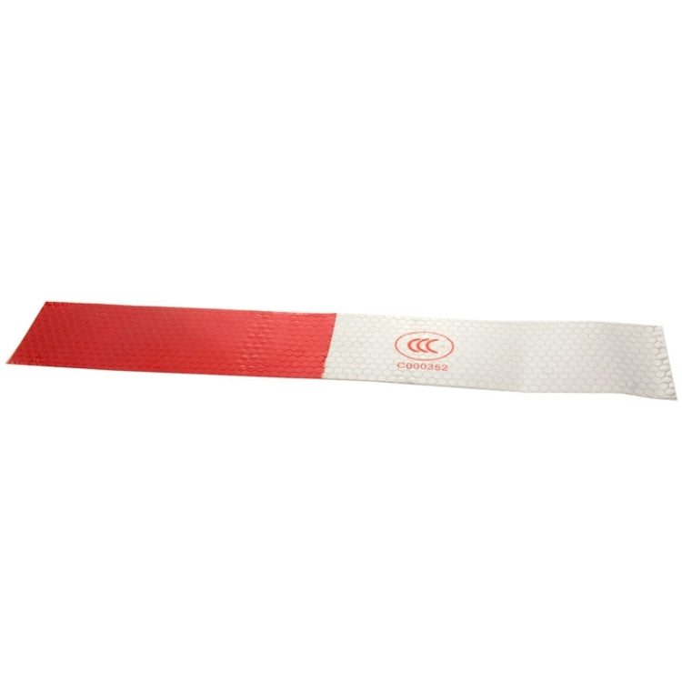 10 adesivi riflettenti per camion con avvertenze di sicurezza per cinghie per auto, dimensioni: 29,5 cm x 4,8 cm (rosso + argento), Warning Car Strap