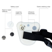 Collare antiabbaio ad ultrasuoni, (White)