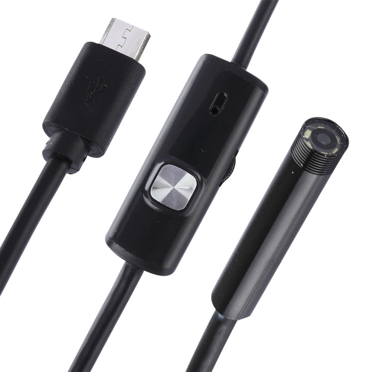 Telecamera di ispezione per tubo serpente endoscopio micro USB impermeabile con 6 LED per telefono Android OTG, lunghezza: 5 m, diametro lente: 7 mm, 7mm