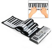 Datopal 61 tasti Roll Up tastiera morbida pianoforte MIDI, 61 Standard Keys  White