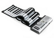Datopal 61 tasti Roll Up tastiera morbida pianoforte MIDI, 61 Standard Keys  White