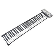 Datopal 61 tasti Roll Up tastiera morbida pianoforte MIDI, 61 Standard Keys  White