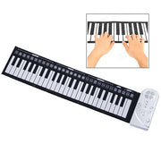 Pianoforte portatile con tastiera morbida avvolgibile da 49 tasti, 49 Standard Keys  White