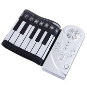 Pianoforte portatile con tastiera morbida avvolgibile da 49 tasti, 49 Standard Keys  White