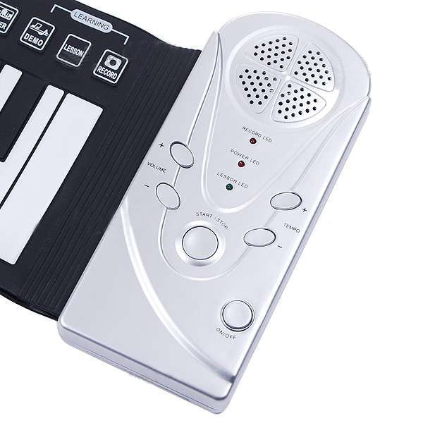 Pianoforte portatile con tastiera morbida avvolgibile da 49 tasti, 49 Standard Keys  White