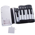 Pianoforte portatile con tastiera morbida avvolgibile da 49 tasti, 49 Standard Keys  White