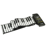 Pianoforte roll up flessibile in silicone MIDI portatile a 88 tasti, tastiera: 133 x 14,2 x 0,6 cm, 88 Keys Roll Up Piano