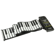 Pianoforte roll up flessibile in silicone MIDI portatile a 88 tasti, tastiera: 133 x 14,2 x 0,6 cm, 88 Keys Roll Up Piano