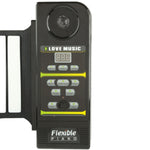 Pianoforte roll up flessibile in silicone MIDI portatile a 88 tasti, tastiera: 133 x 14,2 x 0,6 cm, 88 Keys Roll Up Piano