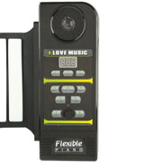 Pianoforte roll up flessibile in silicone MIDI portatile a 88 tasti, tastiera: 133 x 14,2 x 0,6 cm, 88 Keys Roll Up Piano