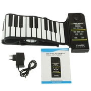 Pianoforte roll up flessibile in silicone MIDI portatile a 88 tasti, tastiera: 133 x 14,2 x 0,6 cm, 88 Keys Roll Up Piano