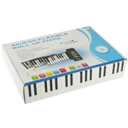 Pianoforte roll up flessibile in silicone MIDI portatile a 88 tasti, tastiera: 133 x 14,2 x 0,6 cm, 88 Keys Roll Up Piano