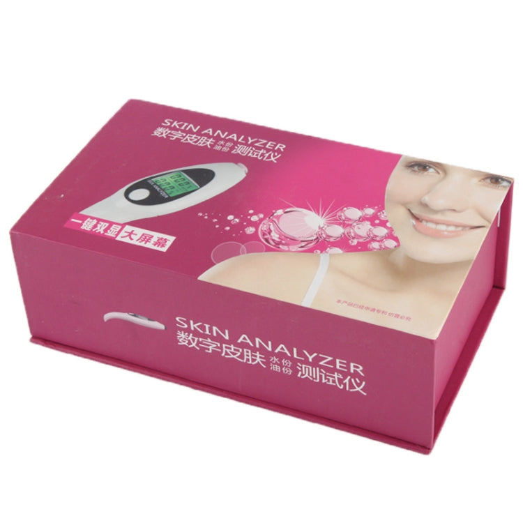 Mini tester digitale umidità e olio pelle LCD portatile