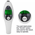 Mini tester digitale umidità e olio pelle LCD portatile