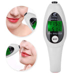 Mini tester digitale umidità e olio pelle LCD portatile
