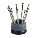 Kit di strumenti per cacciaviti per riparazione orologi da 9 pezzi 0,5 mm-2,5 mm, 9 in 1