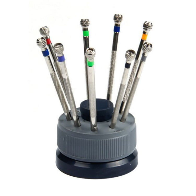 Kit di strumenti per cacciaviti per riparazione orologi da 9 pezzi 0,5 mm-2,5 mm, 9 in 1