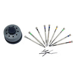 Kit di strumenti per cacciaviti per riparazione orologi da 9 pezzi 0,5 mm-2,5 mm, 9 in 1