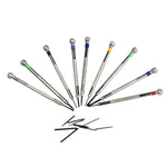 Kit di strumenti per cacciaviti per riparazione orologi da 9 pezzi 0,5 mm-2,5 mm, 9 in 1