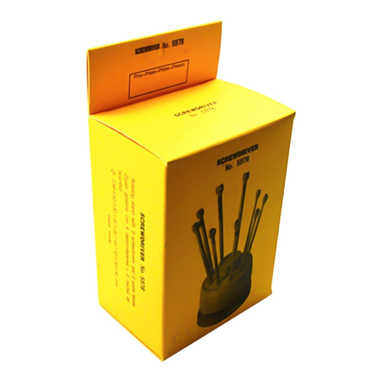 Kit di strumenti per cacciaviti per riparazione orologi da 9 pezzi 0,5 mm-2,5 mm, 9 in 1