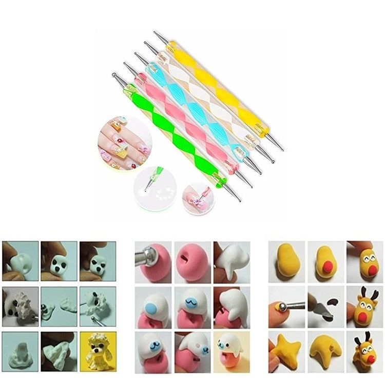 Penna diamantata per pittura unghie con doppia punta 13 cm
