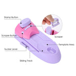 Set macchine per timbri nail art fai da te in plastica