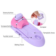 Set di macchine per timbri per stampa nail art fai da te