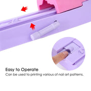 Set di macchine per timbri per stampa nail art fai da te