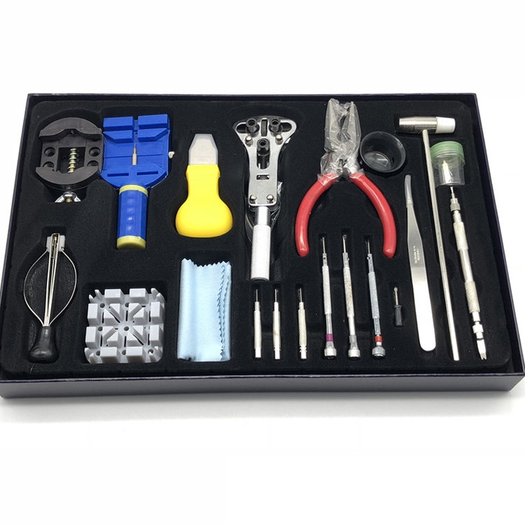 20 set di strumenti per la riparazione di orologi, set di cacciaviti, apricasse, 20 in 1