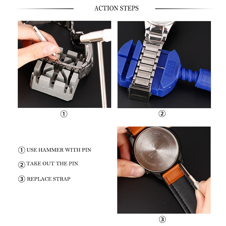 20 set di strumenti per la riparazione di orologi, set di cacciaviti, apricasse, 20 in 1