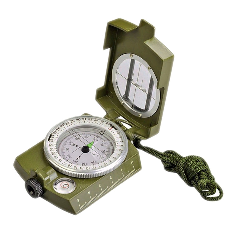 GoldGood DC60-2A Bussola americana prismatica tascabile da viaggio militare multifunzione per geologia all'aperto con display luminoso (verde militare), DC60