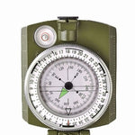 GoldGood DC60-2A Bussola americana prismatica tascabile da viaggio militare multifunzione per geologia all'aperto con display luminoso (verde militare), DC60