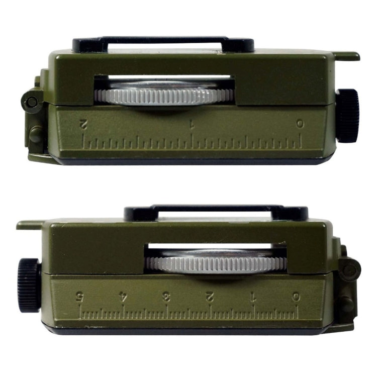 GoldGood DC60-2A Bussola americana prismatica tascabile da viaggio militare multifunzione per geologia all'aperto con display luminoso (verde militare), DC60