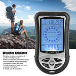 8 in 1 (altimetro + meteo + altitudine + bussola + termometro + orologio + calendario + retroilluminazione a LED) Orologio altimetro digitale multifunzione bussola, 8 in 1