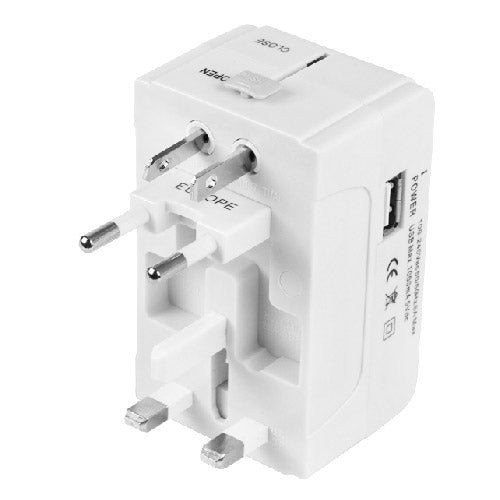 Adattatore da viaggio universale 4 in 1 con USB