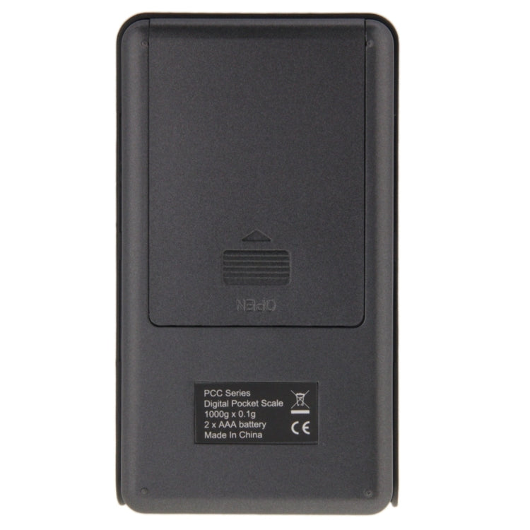 Bilancia digitale per gioielli 2 in 1 tascabile elettronica 1000 g x 0,1 g + calcolatrice con display LCD a cifre, 1000g x 0.1g
