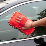 Guanti per lavaggio auto in ciniglia di antozoi in fibra ultrafine Spazzola magica multifunzionale per auto (consegna colore casuale), Magic Car Brush