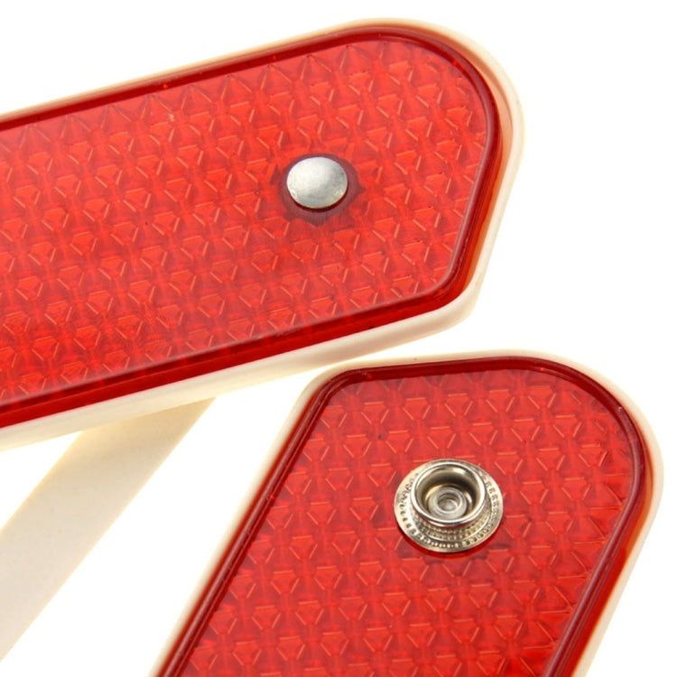 Pannello di avvertenza di sicurezza triangolare riflettente pieghevole, dimensioni: 39,5 cm x 35 cm, Foldable Reflective Board