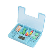 Promemoria portatile trasparente per pillole da viaggio Multi-allarme