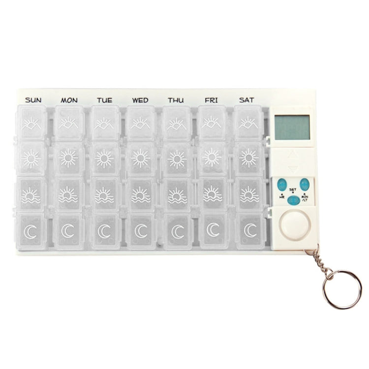 Portapillole settimanale con timer digitale e 4 allarmi