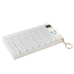 Portapillole settimanale con timer digitale e 4 allarmi