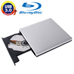 Unità Blu-ray riscrivibile DVD/CD portatile USB 3.0 in lega di alluminio per ODD/HDD SATA da 12,7 mm, Plug and Play, Blu-ray Drive (Silver), Blu-ray Drive (Red)
