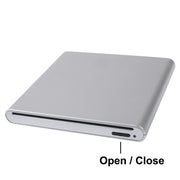 Unità DVD-RW esterna portatile slot-in USB 2.0 sottile in lega di alluminio, Plug and Play, Aluminum Alloy