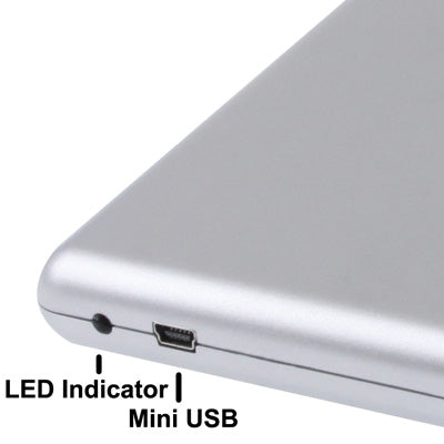 Unità DVD-RW esterna portatile slot-in USB 2.0 sottile in lega di alluminio, Plug and Play, Aluminum Alloy