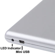 Unità DVD-RW esterna portatile slot-in USB 2.0 sottile in lega di alluminio, Plug and Play, Aluminum Alloy